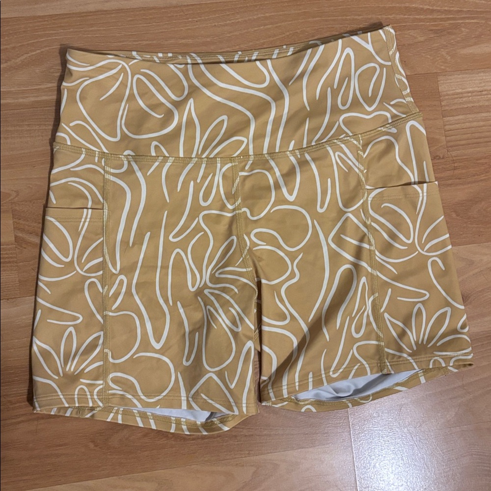 Nwot Billabong Summit Print Bike Shorts View 3
